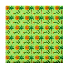 Summer Fun Pattern Tile Coaster by LalyLauraFLM