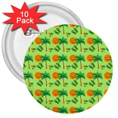 Summer Fun Pattern 3  Buttons (10 Pack)  by LalyLauraFLM