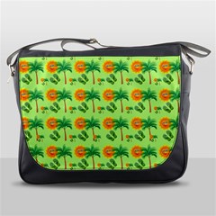 Summer Fun Pattern Messenger Bag by LalyLauraFLM