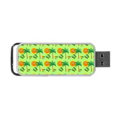 Summer Fun Pattern Portable Usb Flash (two Sides) by LalyLauraFLM