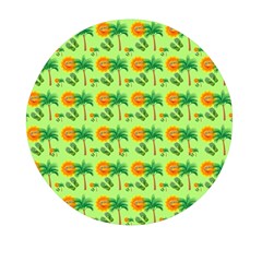 Summer Fun Pattern Mini Round Pill Box (pack Of 5) by LalyLauraFLM