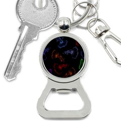 Vector Aquarium Guppies Seamless Fish Pattern With Black Background Bottle Opener Key Chain by Grandong