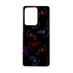 Vector Aquarium Guppies Seamless Fish Pattern With Black Background Samsung Galaxy S20 Ultra 6 9 Inch Tpu Uv Case by Grandong