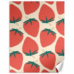 Seamless Strawberry Pattern Vector Canvas 12  X 16  by Grandong