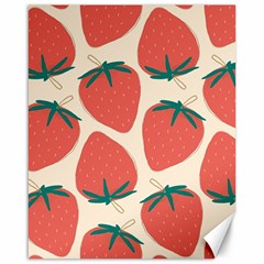 Seamless Strawberry Pattern Vector Canvas 16  X 20  by Grandong