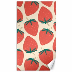 Seamless Strawberry Pattern Vector Canvas 40  X 72  by Grandong