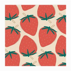 Seamless Strawberry Pattern Vector Medium Glasses Cloth by Grandong