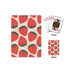 Seamless Strawberry Pattern Vector Playing Cards Single Design (mini) by Grandong