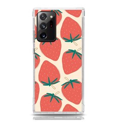 Seamless Strawberry Pattern Vector Samsung Galaxy Note 20 Ultra Tpu Uv Case by Grandong