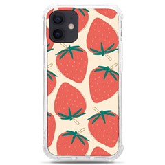 Seamless Strawberry Pattern Vector Iphone 12 Mini Tpu Uv Print Case	 by Grandong