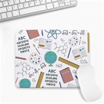 School Subjects And Objects Vector Illustration Seamless Pattern Small Mousepad Front