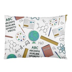 School Subjects And Objects Vector Illustration Seamless Pattern Pillow Case (two Sides) by Grandong