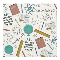 School Subjects And Objects Vector Illustration Seamless Pattern Banner And Sign 4  X 4  by Grandong