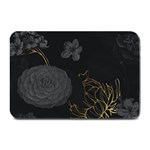 Dark And Gold Flower Patterned Plate Mats 18 x12  Plate Mat