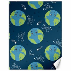 Seamless Pattern Cartoon Earth Planet Canvas 12  X 16  by Grandong