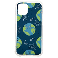 Seamless Pattern Cartoon Earth Planet Iphone 12 Mini Tpu Uv Print Case	 by Grandong