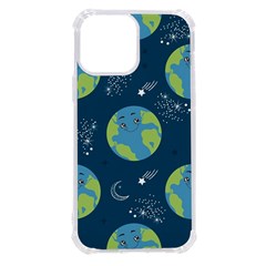 Seamless Pattern Cartoon Earth Planet Iphone 13 Pro Max Tpu Uv Print Case