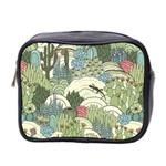 Playful Cactus Desert Landscape Illustrated Seamless Pattern Mini Toiletries Bag (Two Sides) Front