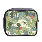 Playful Cactus Desert Landscape Illustrated Seamless Pattern Mini Toiletries Bag (Two Sides) Back