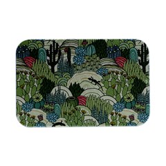 Playful Cactus Desert Landscape Illustrated Seamless Pattern Open Lid Metal Box (silver)   by Grandong