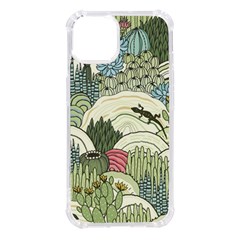 Playful Cactus Desert Landscape Illustrated Seamless Pattern Iphone 14 Tpu Uv Print Case by Grandong