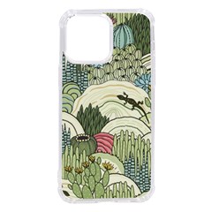 Playful Cactus Desert Landscape Illustrated Seamless Pattern Iphone 14 Pro Max Tpu Uv Print Case by Grandong