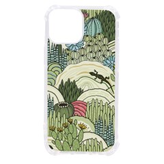 Playful Cactus Desert Landscape Illustrated Seamless Pattern Iphone 13 Mini Tpu Uv Print Case