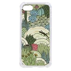 Playful Cactus Desert Landscape Illustrated Seamless Pattern Iphone Se by Grandong