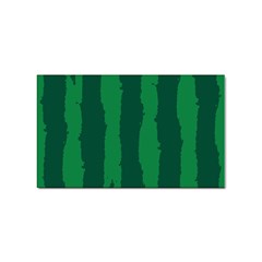 Green Seamless Watermelon Skin Pattern Sticker Rectangular (10 Pack) by Grandong