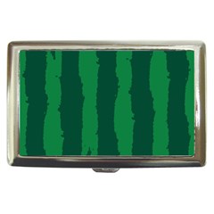 Green Seamless Watermelon Skin Pattern Cigarette Money Case by Grandong