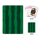 Green Seamless Watermelon Skin Pattern Playing Cards Single Design (Rectangle) Back