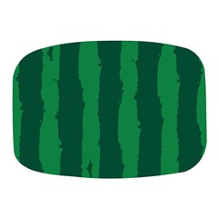 Green Seamless Watermelon Skin Pattern Mini Square Pill Box by Grandong