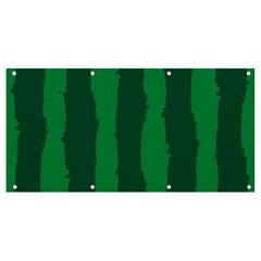 Green Seamless Watermelon Skin Pattern Banner And Sign 8  X 4  by Grandong