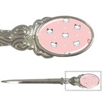 Cute Cat Cartoon Doodle Seamless Pink Pattern Letter Opener Front