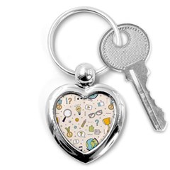 Quiz Backgrounds Ans Seamless Key Chain (heart) by Grandong