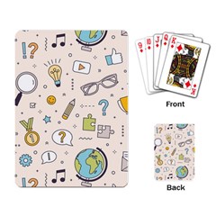 Quiz Backgrounds Ans Seamless Playing Cards Single Design (rectangle) by Grandong