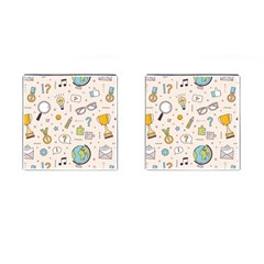 Quiz Backgrounds Ans Seamless Cufflinks (square) by Grandong