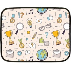 Quiz Backgrounds Ans Seamless Fleece Blanket (mini) by Grandong