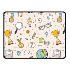 Quiz Backgrounds Ans Seamless Fleece Blanket (small) by Grandong