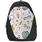 Quiz Backgrounds Ans Seamless Backpack Bag Front