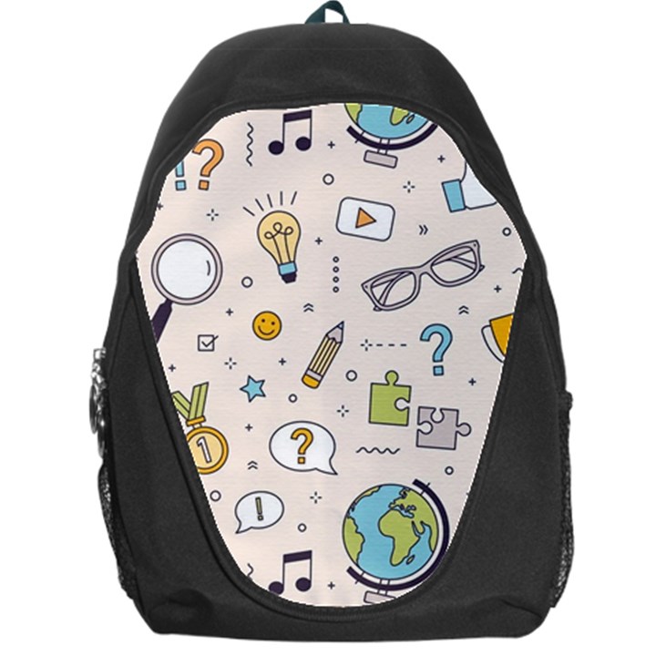 Quiz Backgrounds Ans Seamless Backpack Bag