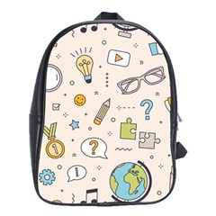 Quiz Backgrounds Ans Seamless School Bag (xl) by Grandong