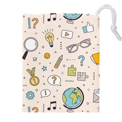 Quiz Backgrounds Ans Seamless Drawstring Pouch (4xl) by Grandong