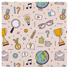 Quiz Backgrounds Ans Seamless Uv Print Square Tile Coaster 