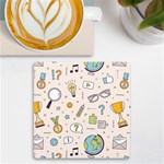 Quiz Backgrounds Ans Seamless UV Print Square Tile Coaster  Front