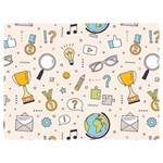 Quiz Backgrounds Ans Seamless Two Sides Premium Plush Fleece Blanket (Extra Small) 40 x30  Blanket Front