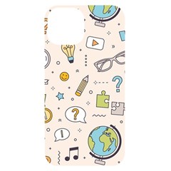 Quiz Backgrounds Ans Seamless Iphone 14 Black Uv Print Case by Grandong