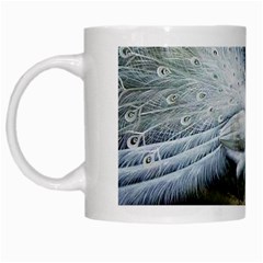 Canvas Oil Painting Two Peacock White Mug by Grandong