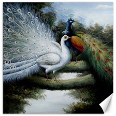 Canvas Oil Painting Two Peacock Canvas 20  X 20  by Grandong