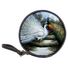 Canvas Oil Painting Two Peacock Classic 20-cd Wallets by Grandong